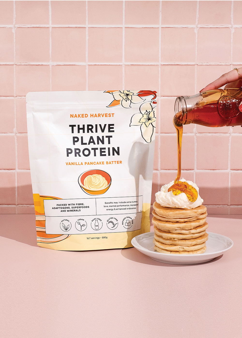 Thrive 1.2kg Protein by Naked Harvest – Plant-Based Protein for Muscle Support