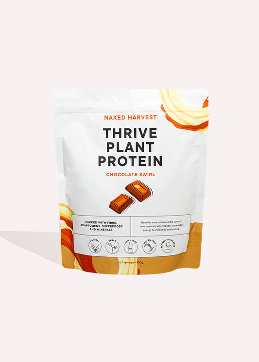 Naked Harvest Thrive Plant Protein Chocolate Swirl – 500g