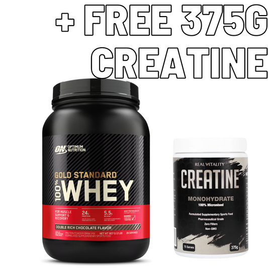 Gold Standard Whey & Free 375g Creatine – Protein & Creatine Combo for Strength & Recovery