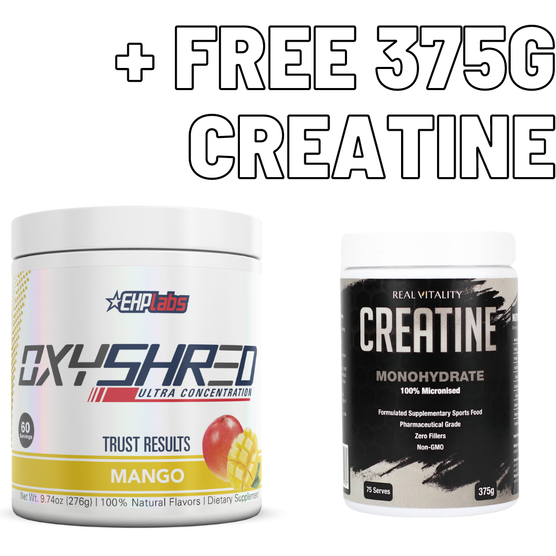 Oxyshred Ultra Concentration with Free Creatine Monohydrate – Energy & Fat Burning Support